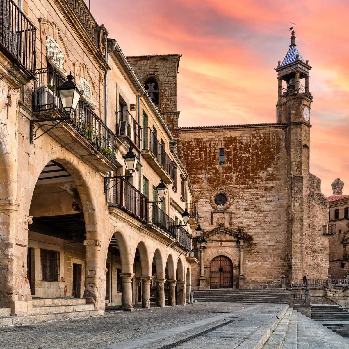 Medieval Architecture In Caceres, Spain