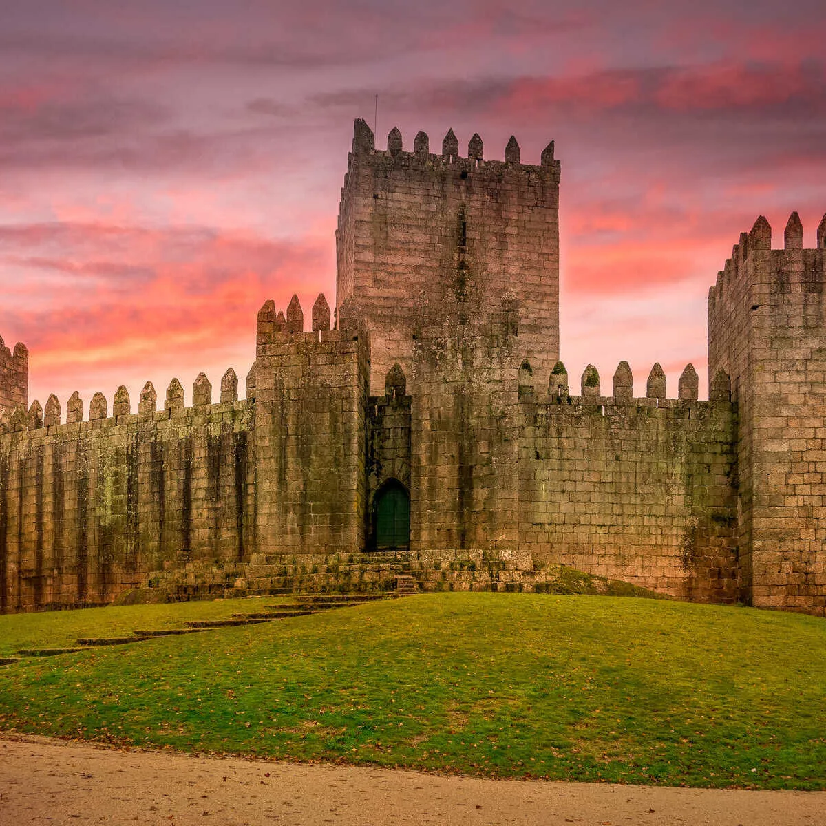 Medieval Castle In Guimaraes, Portugal