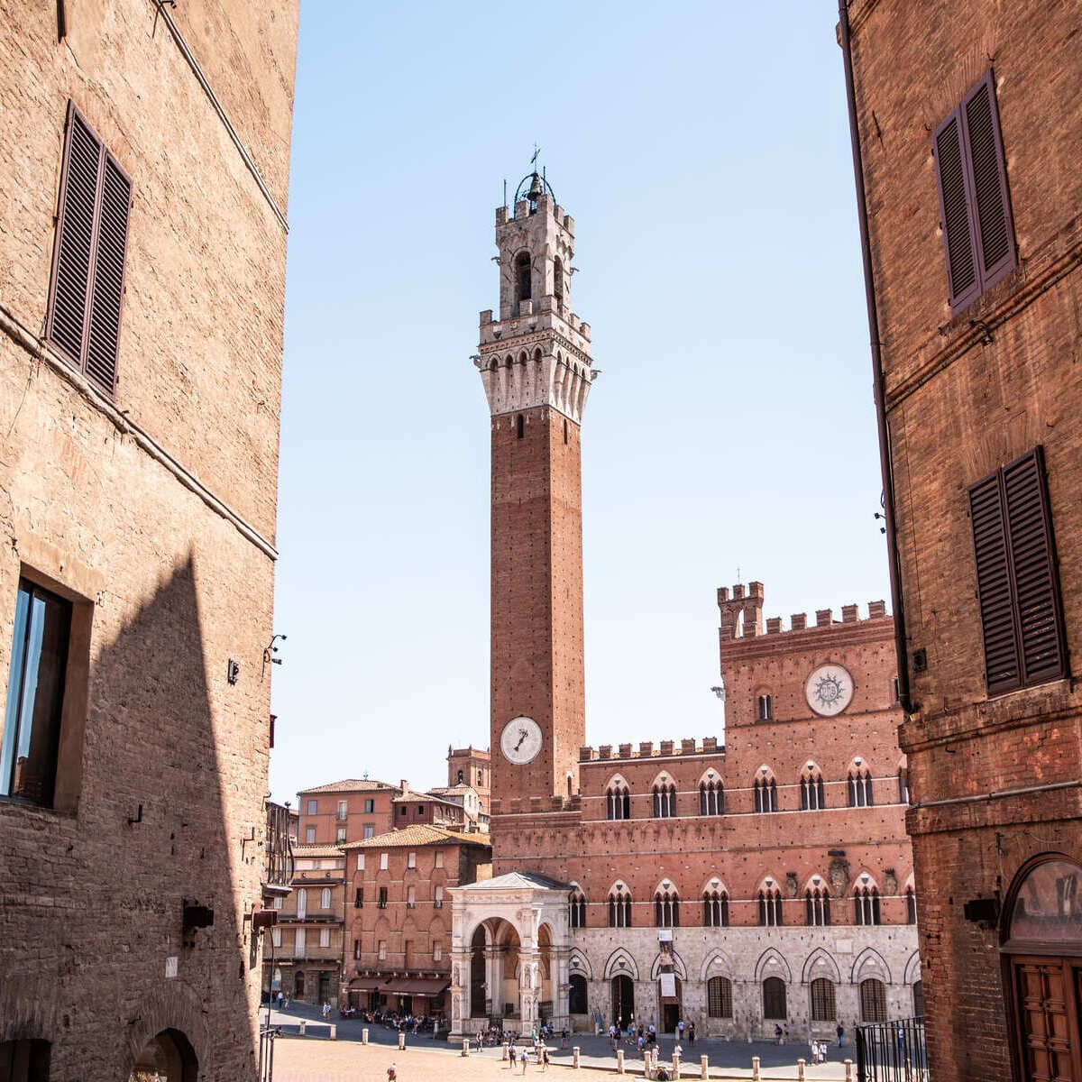 Medieval Tower In Siena, Italy
