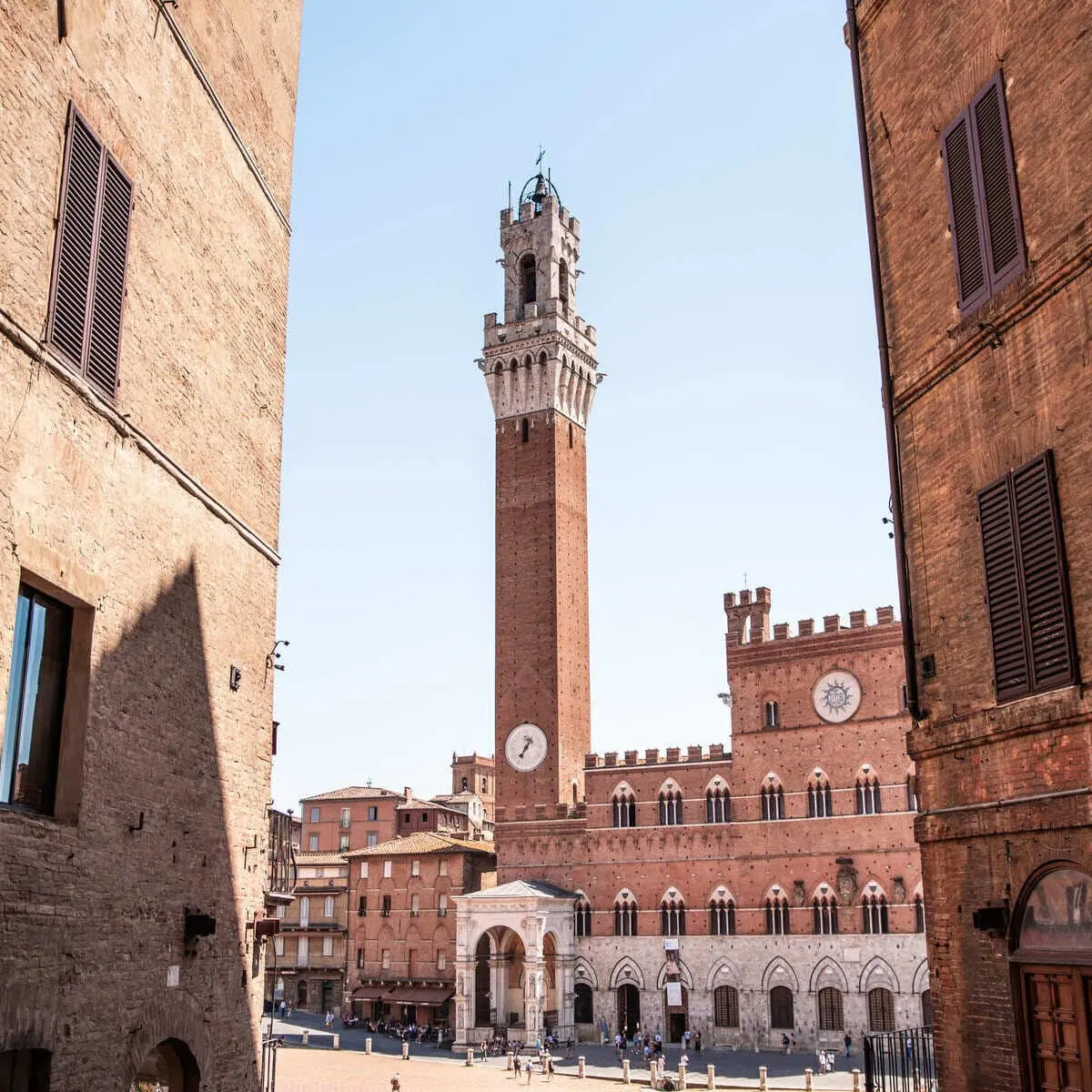 Medieval Tower In Siena, Italy