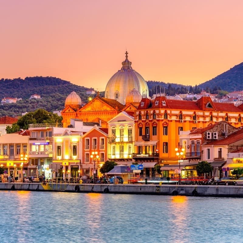 Mytilene In Lesbos, Greece