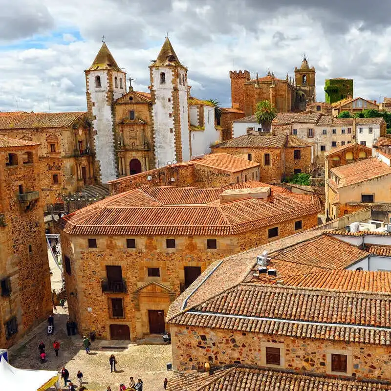 Panoramic View Of Caceres, Spain