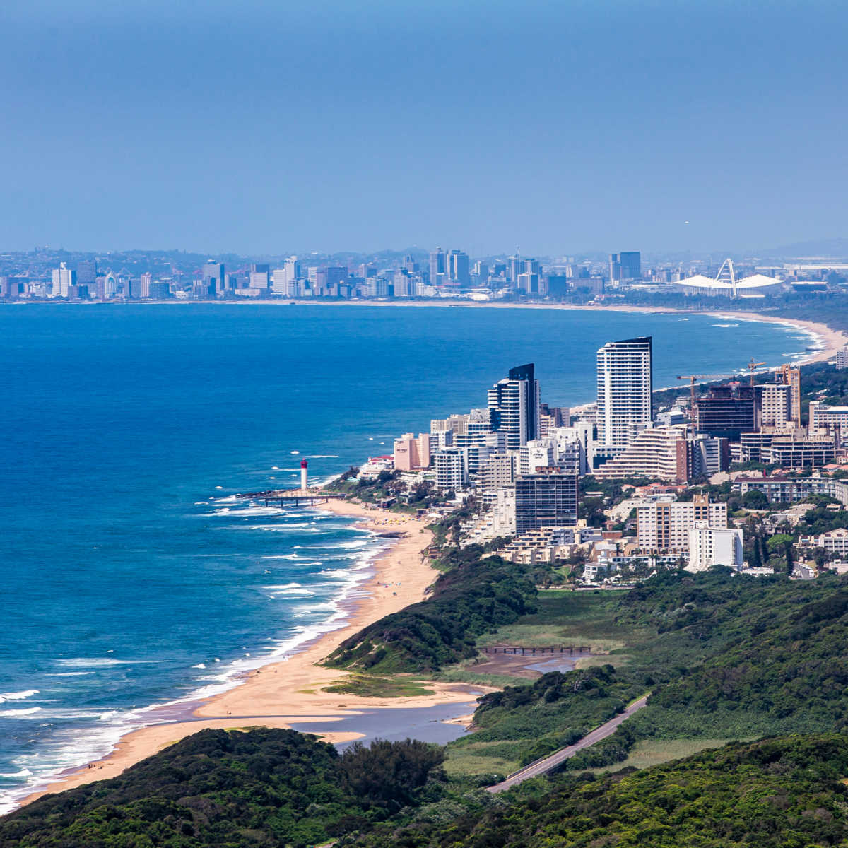 Panoramic view of Durban, South Africa