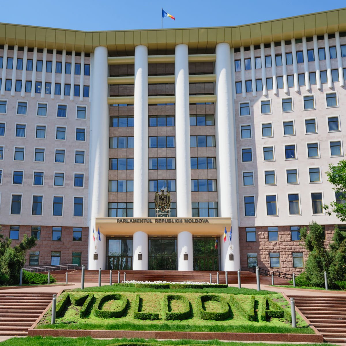Parliament building in Moldova