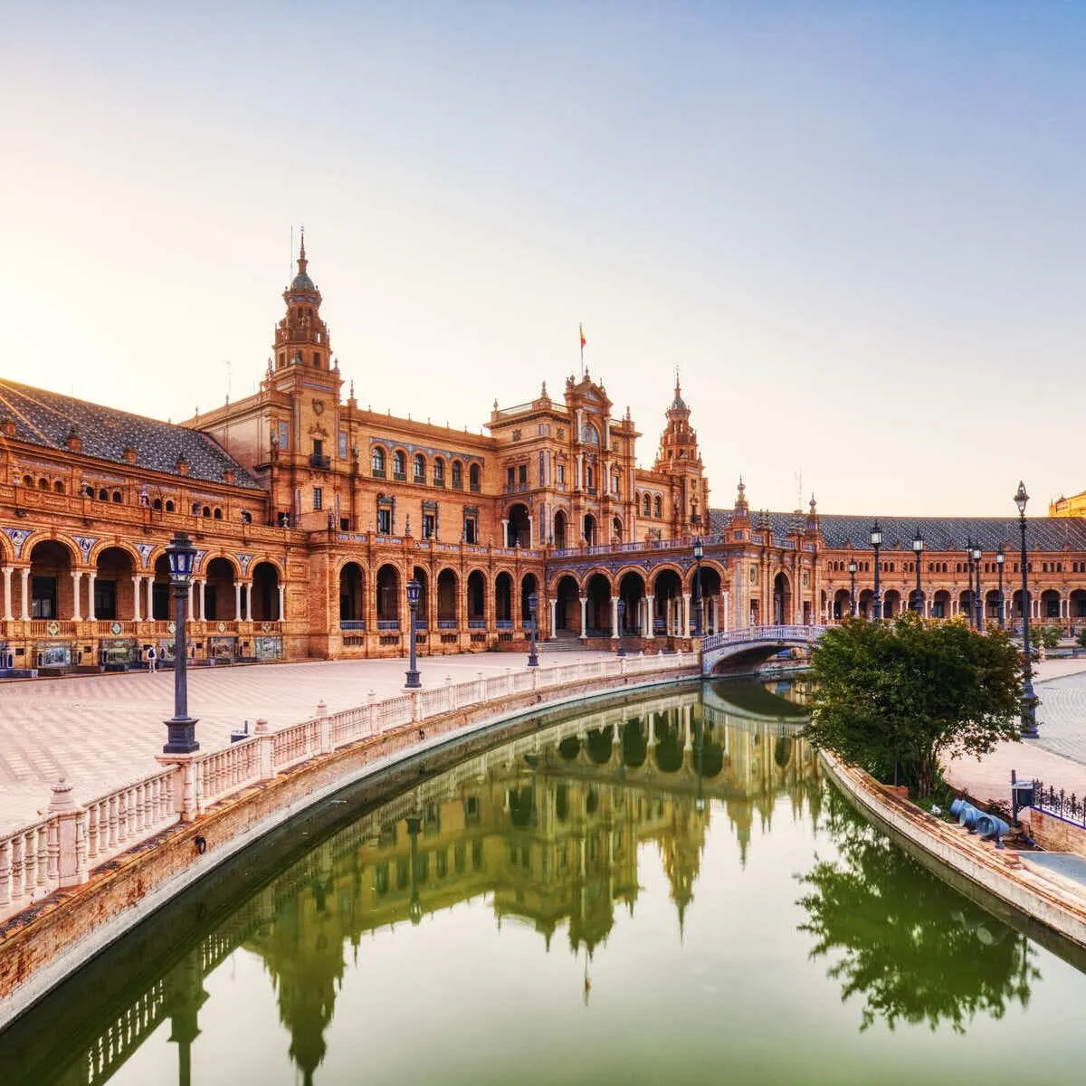 Plaza De Espana In Seville, Spain