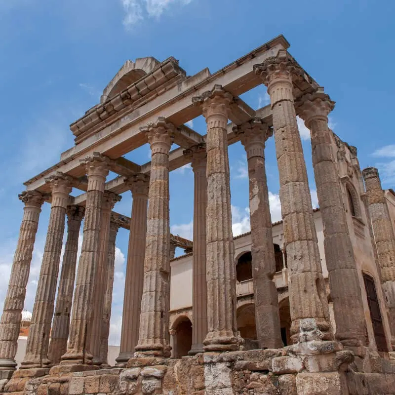 Temple Of Diana In Merida, Spain