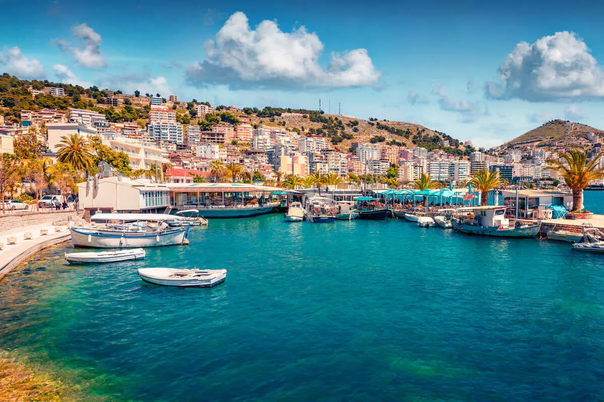 Coastal Town In Albania