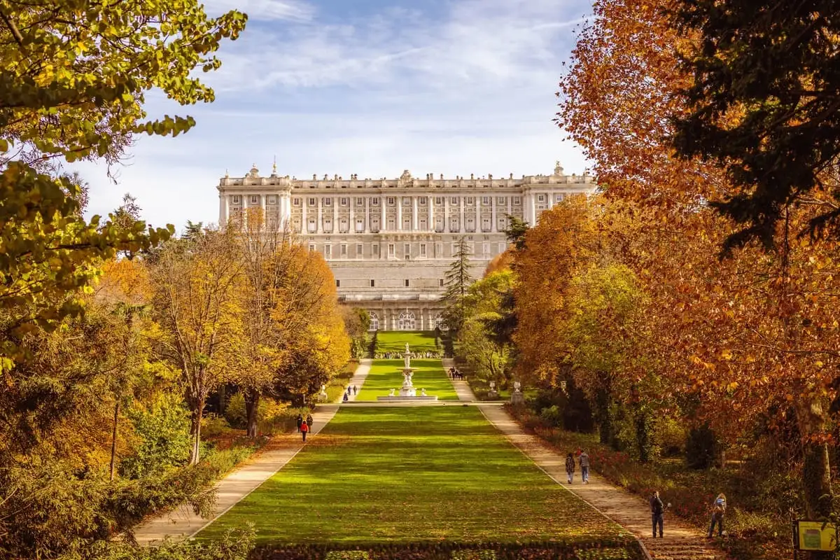 Historic Palace In Madrid, Spain