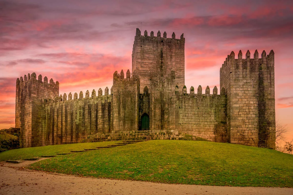 Medieval Castle In Guimaraes, Portugal