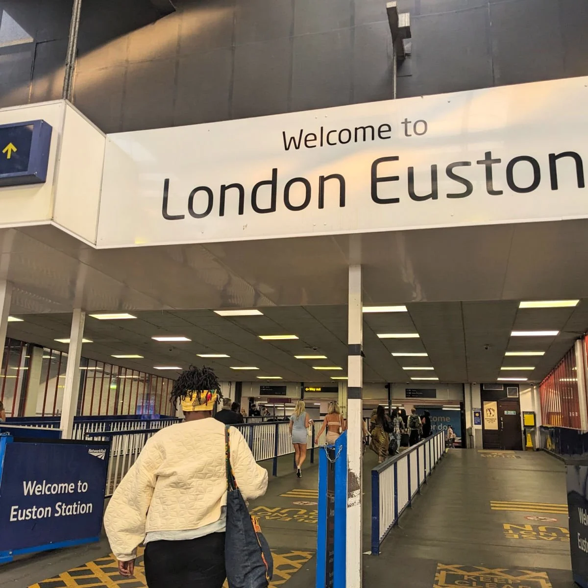 Traveler at London Euston