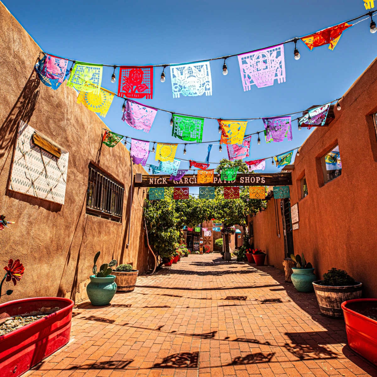 Vibrant walkway in Albuquerque