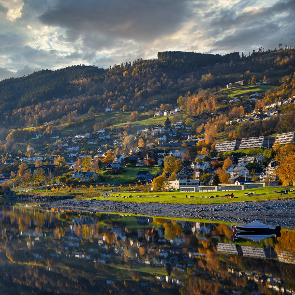 Voss In Norway During The Fall