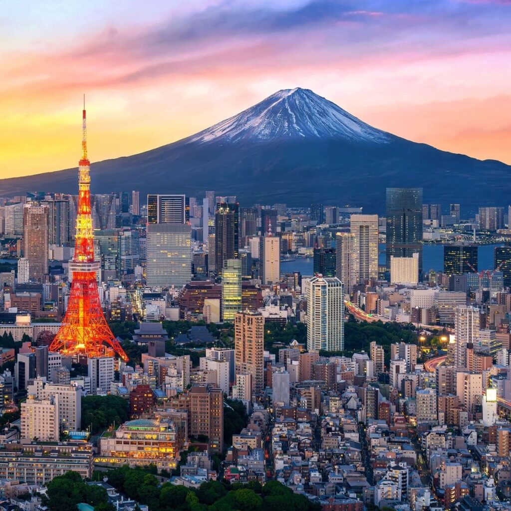 Aerial view of Tokyo, Japan