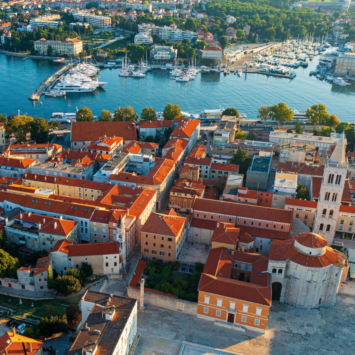 Aerial View Of Zadar Croatia