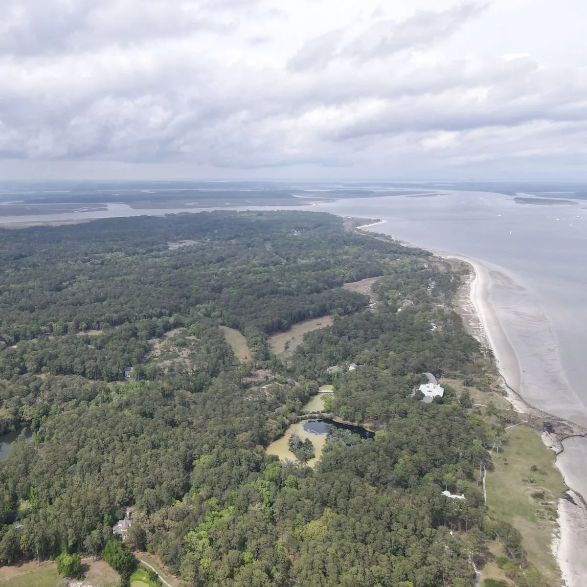 Aerial view of Daufuskie Island, SC