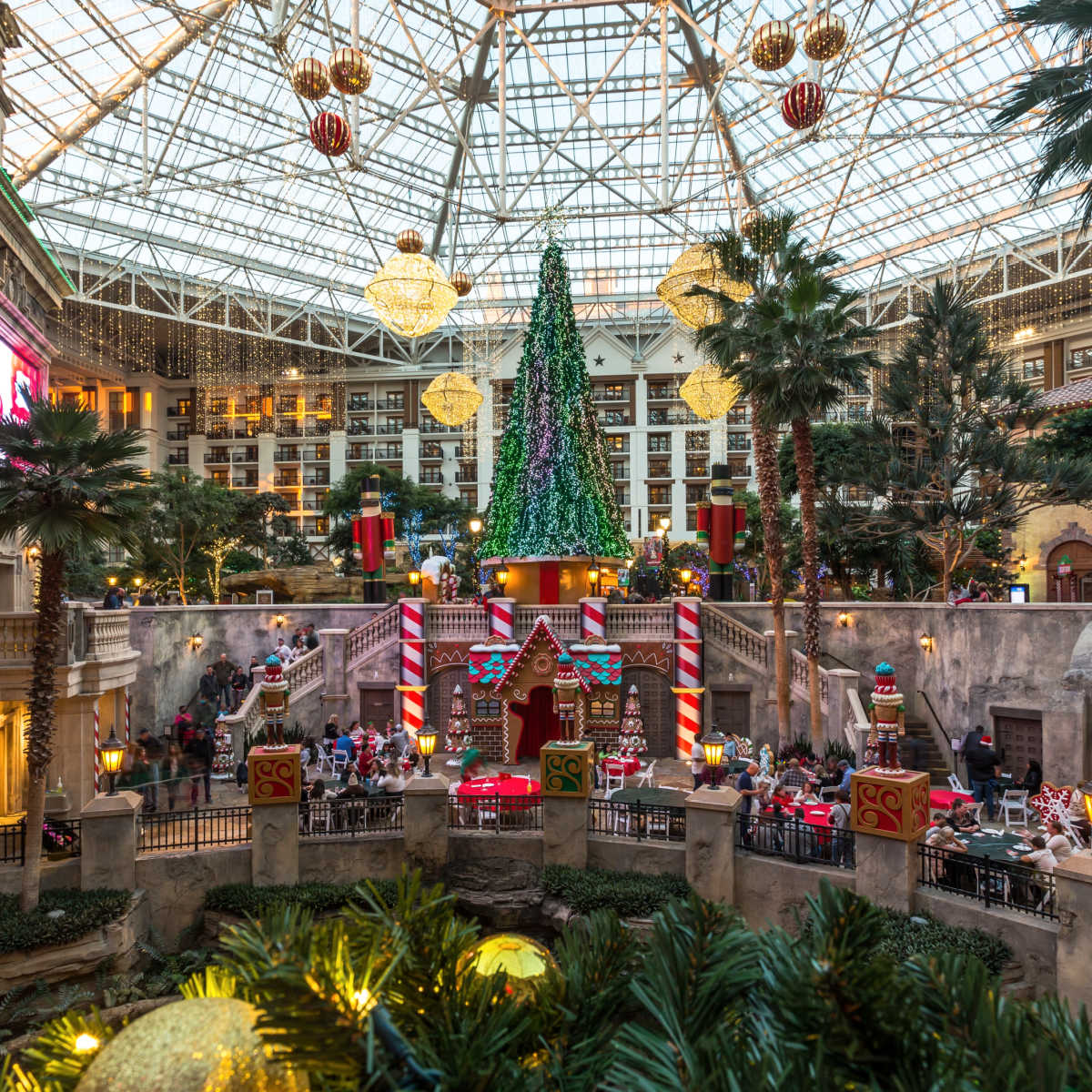 Christmas decor at Gaylord Texan in Grapevine