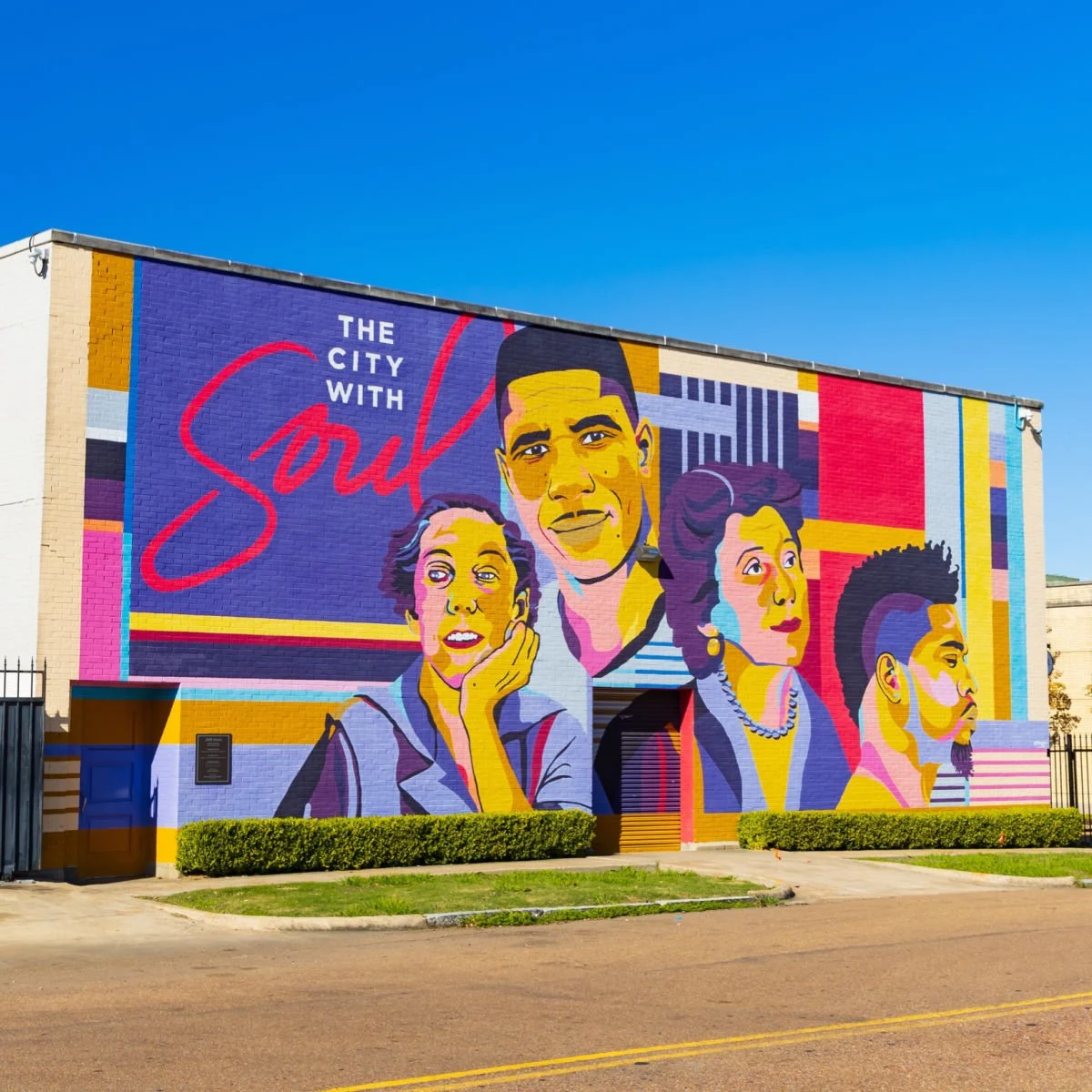 City With Soul mural in Jackson, MS