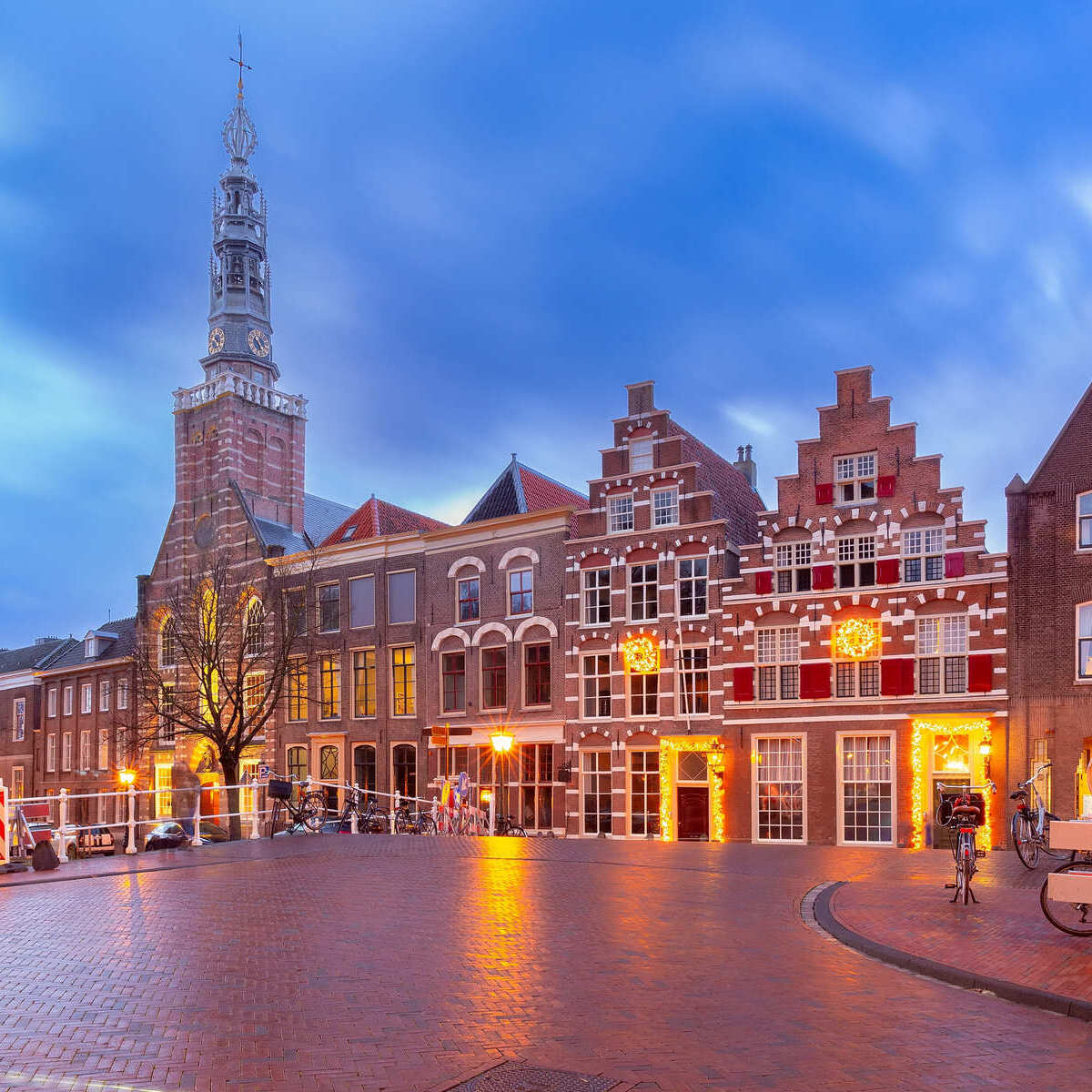 Historic City Center Of Leiden, The Netherlands