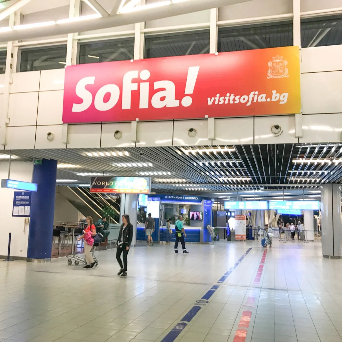 Inside of Sofia airport