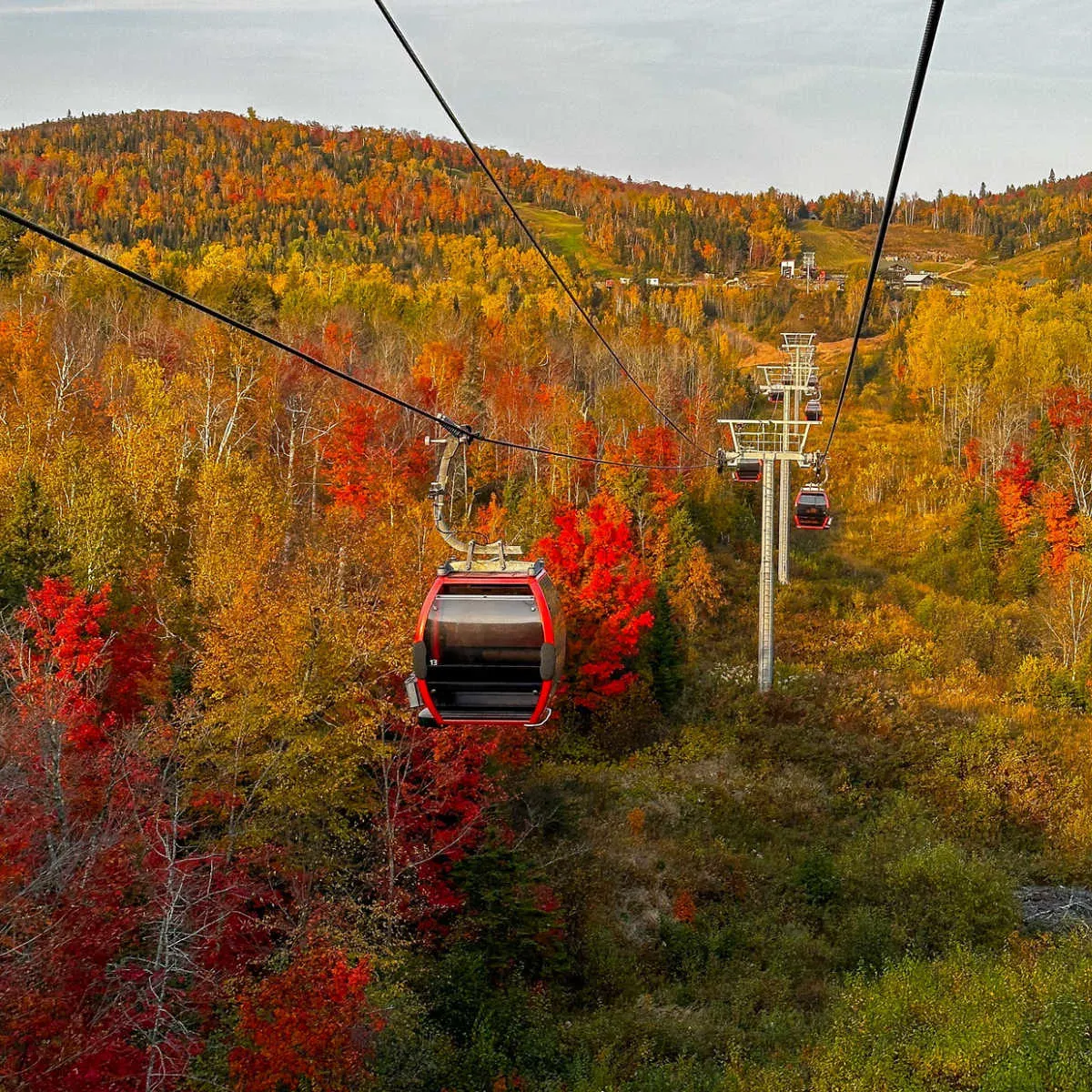 Lutsen, MN gondola during fall