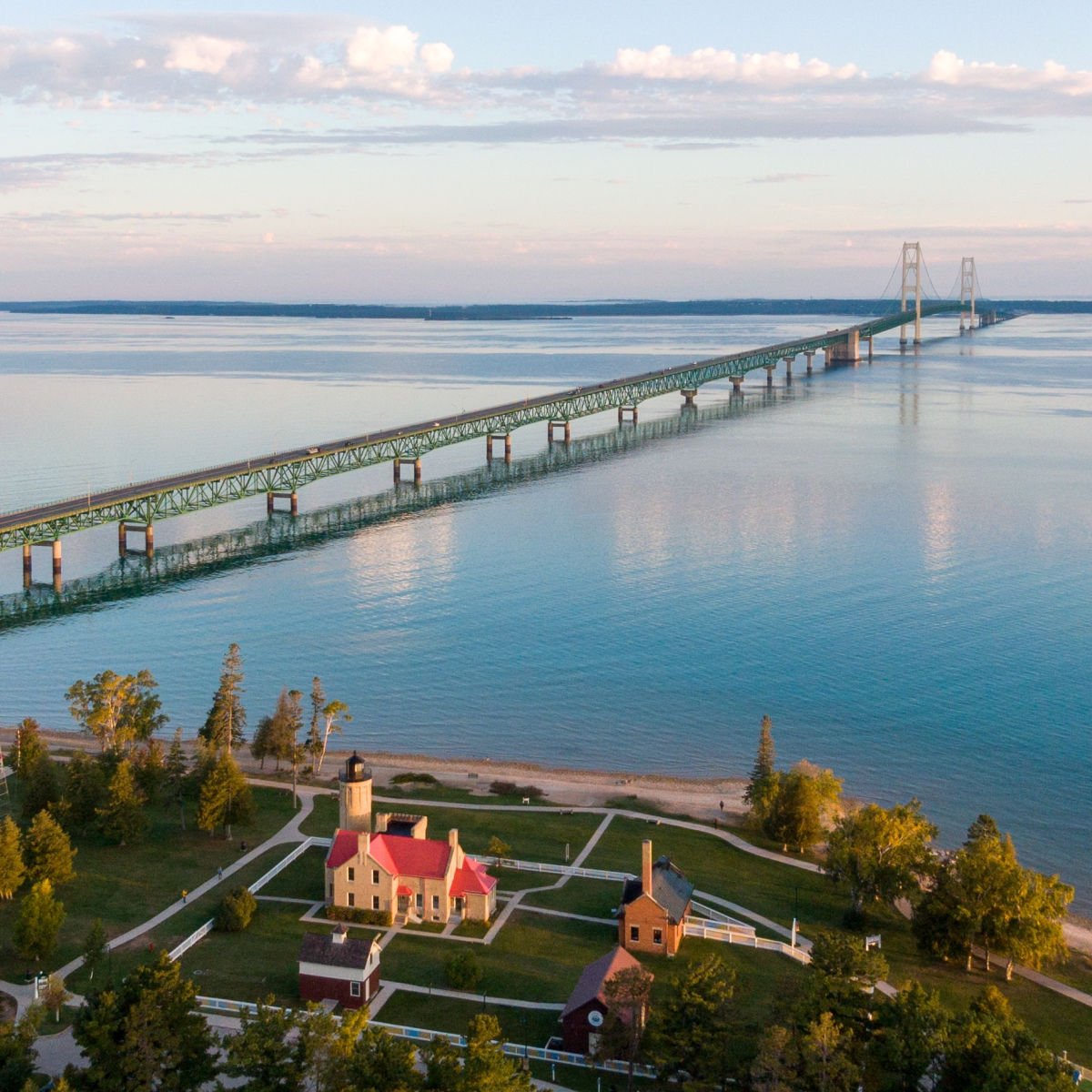 Mackinac Bridge from Mackinaw City