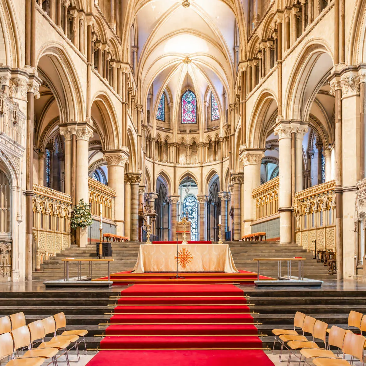 Main altar of Canterbury Cathedral in Canterbury, UK