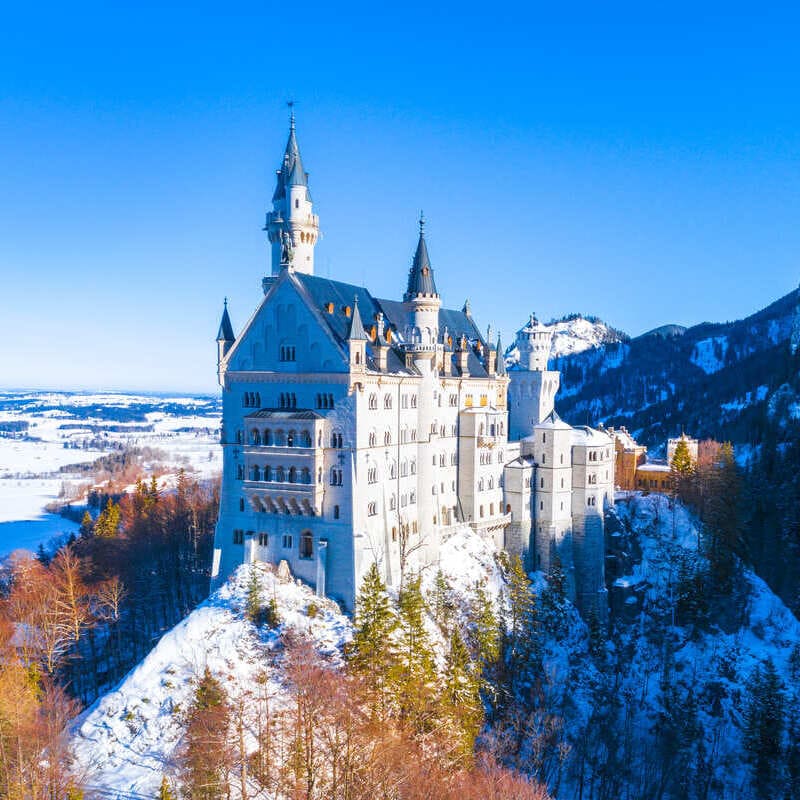 Neuschwanstein Castle, Germany During Winter