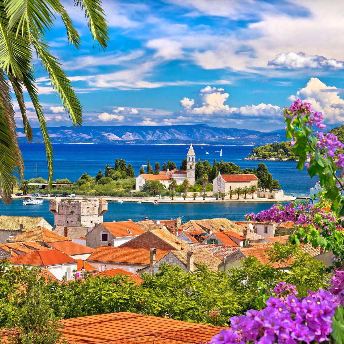 Panoramic View Of Vis, Croatia