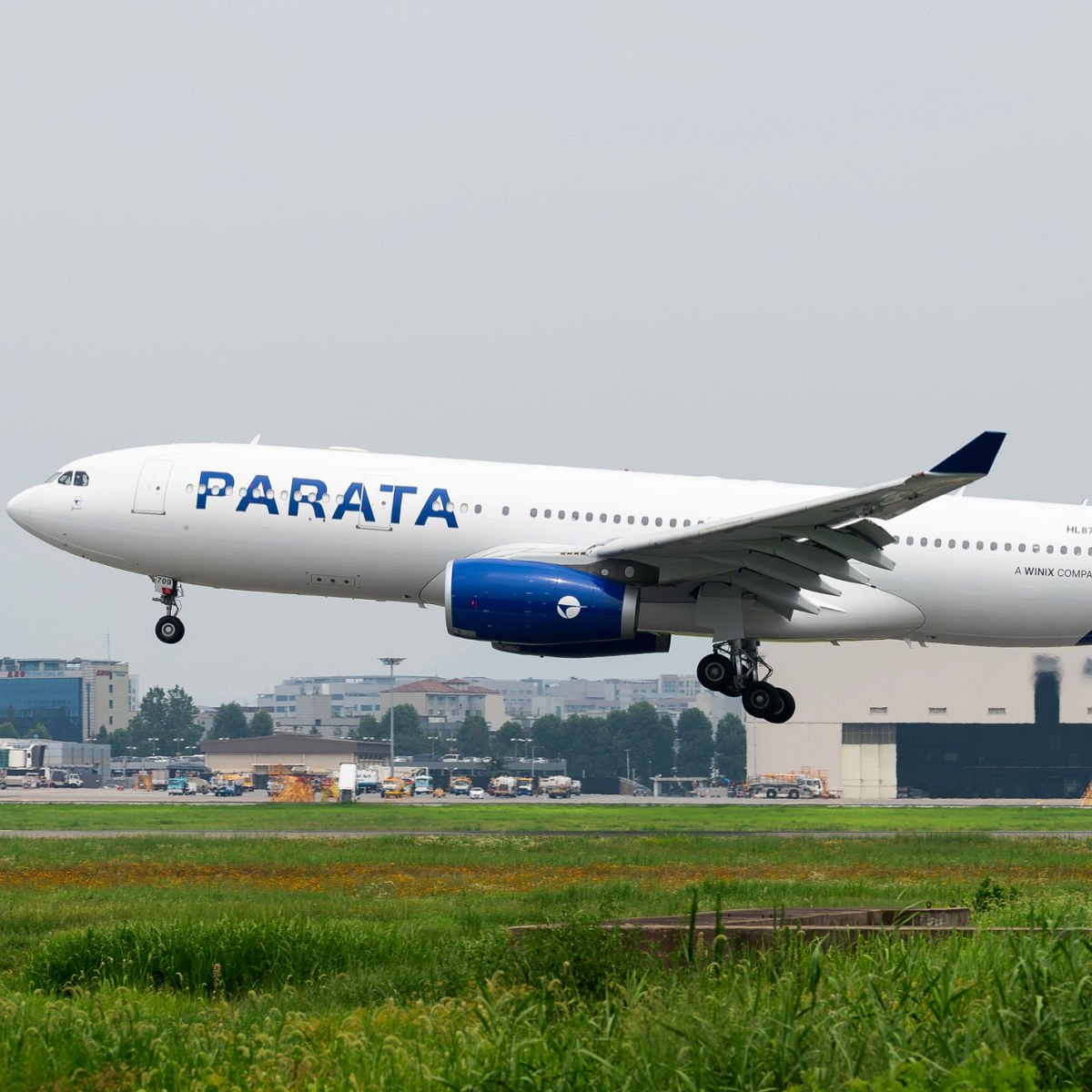 Parata Air landing at airport in Asia