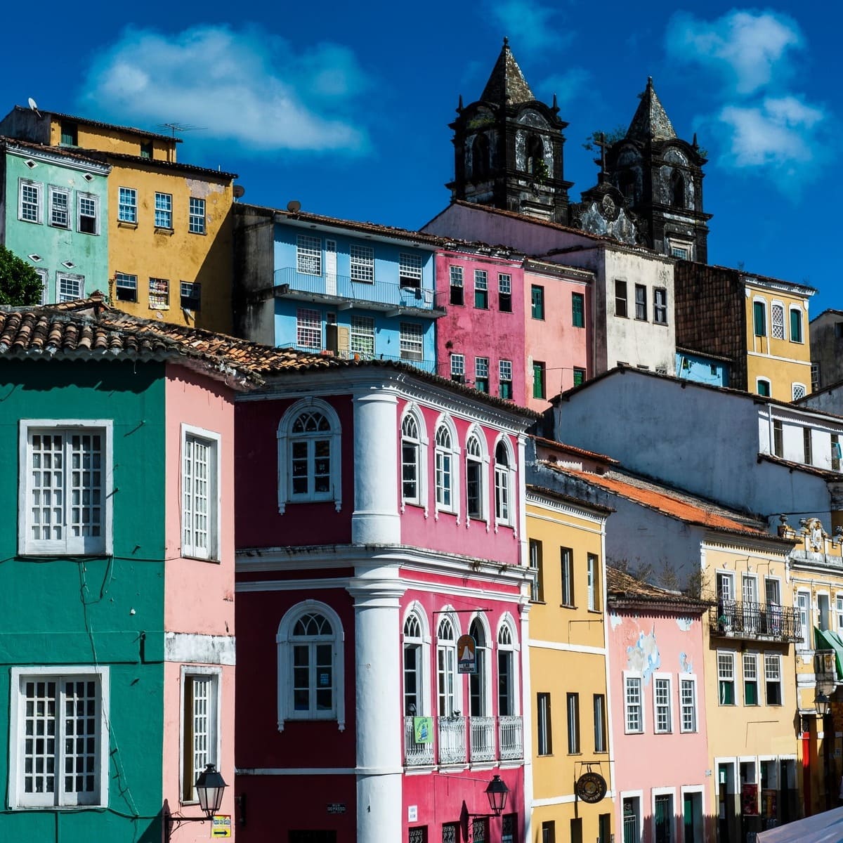 Pelourinho Historic Center In Bahia, Brazil