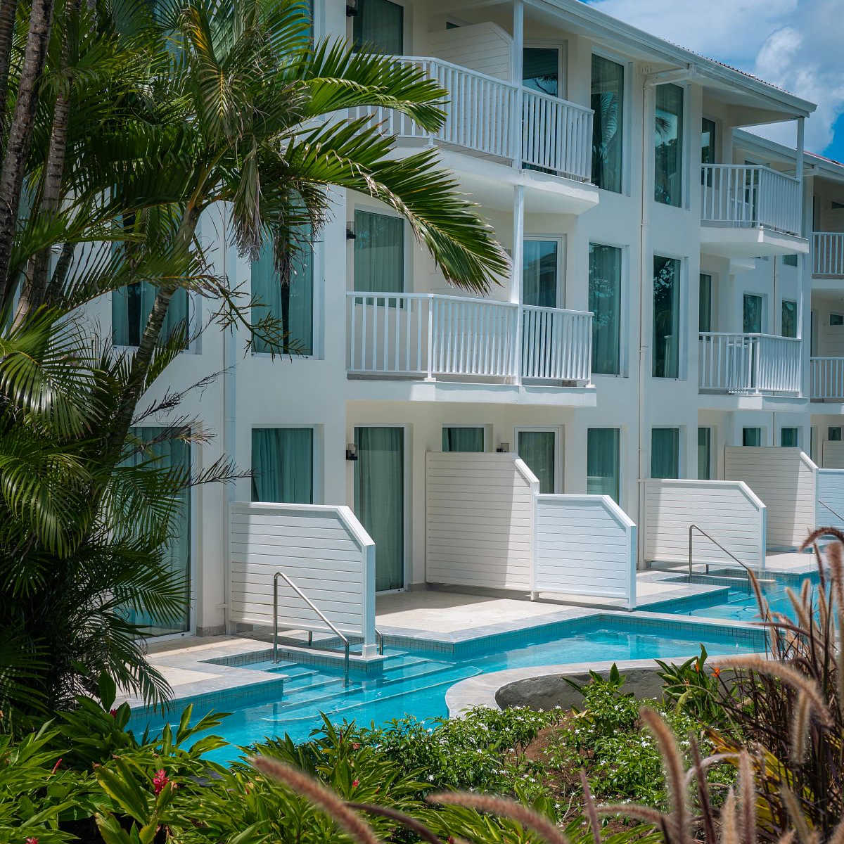 Plunge pools at Secrets St. Lucia Resort & Spa