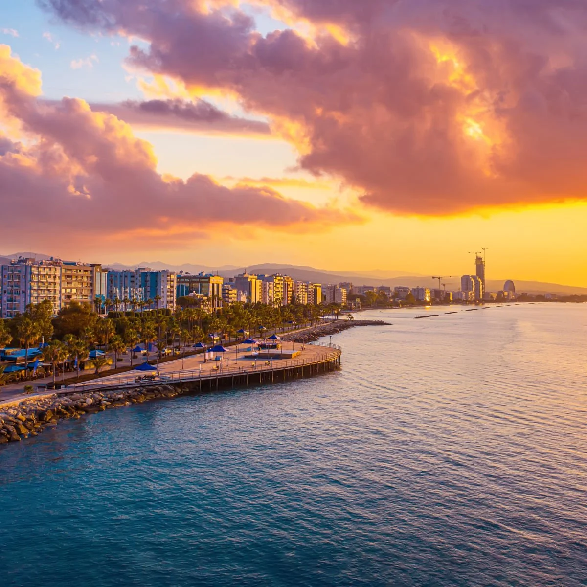 Sunset in Limassol, Cyprus