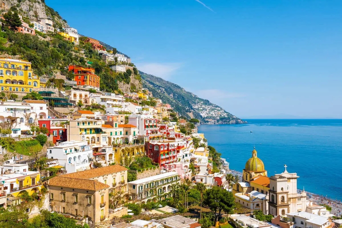Panoramic View Of Positano, Amalfi Coast, Italy
