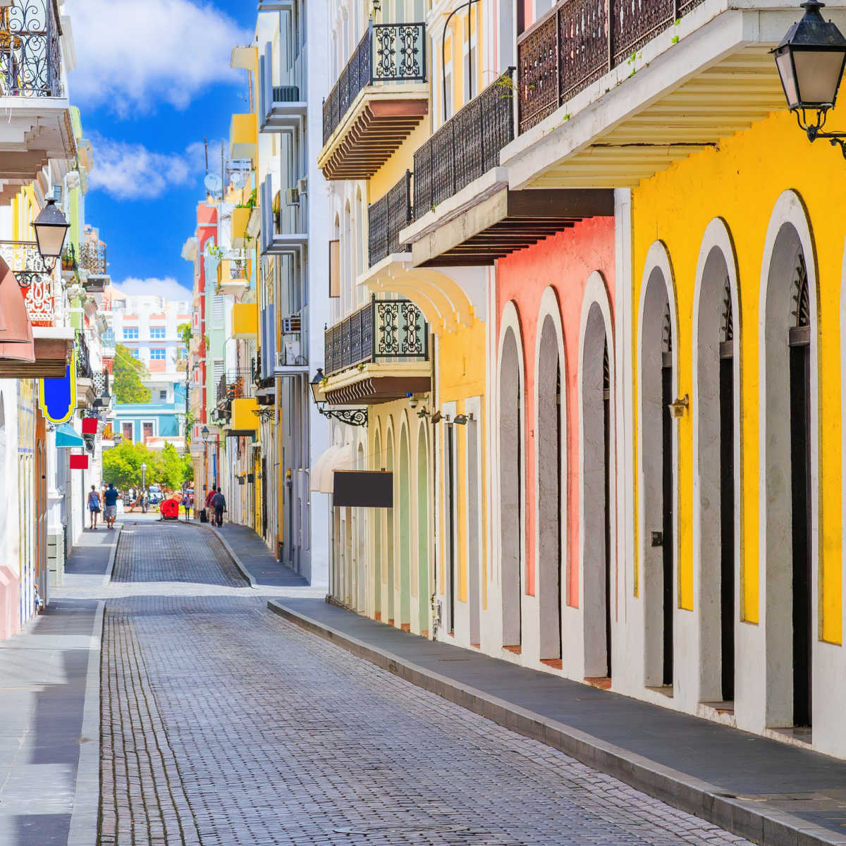 Timeless street in Old Town San Juan, PR