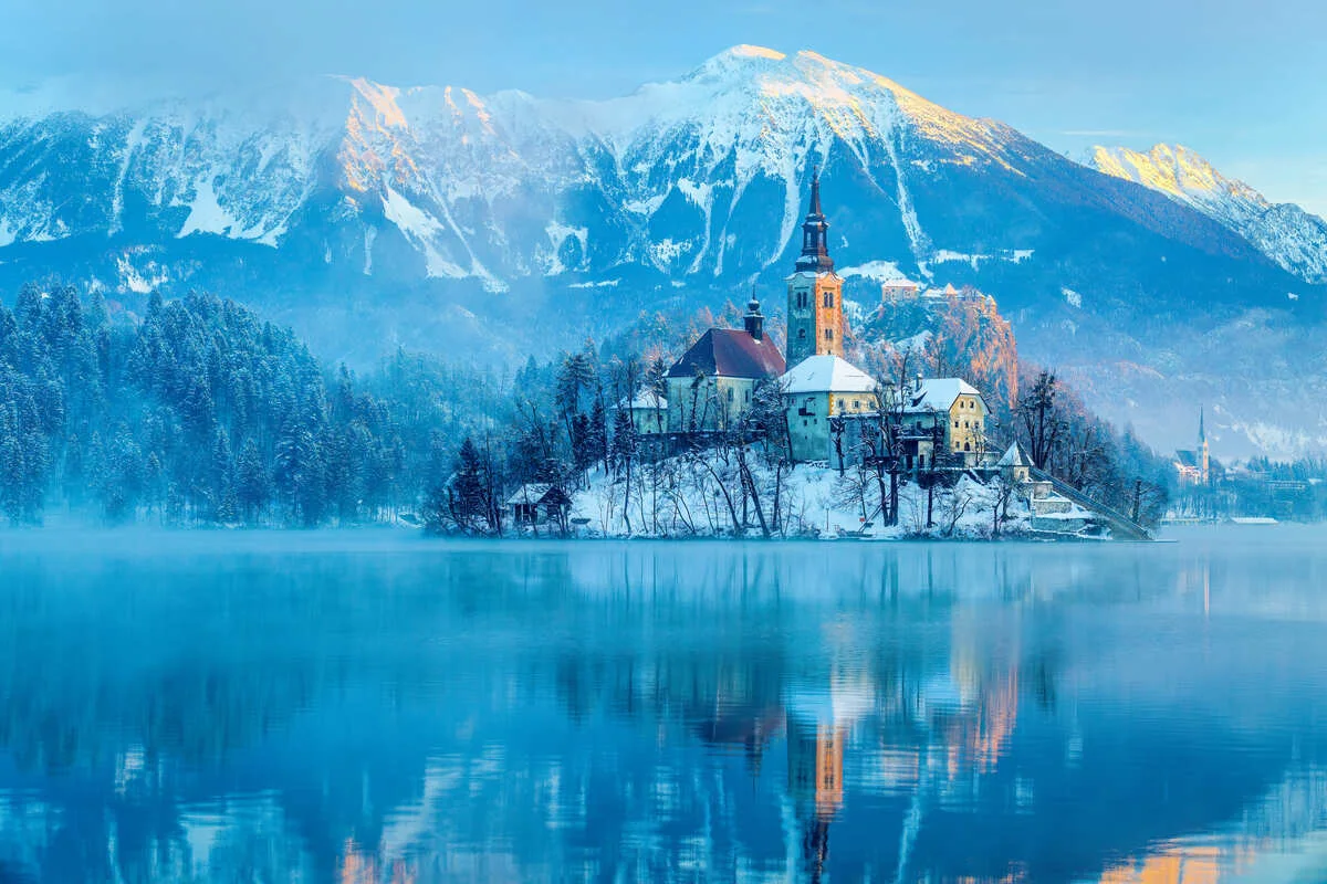 Lake Bled During Winter, Slovenia