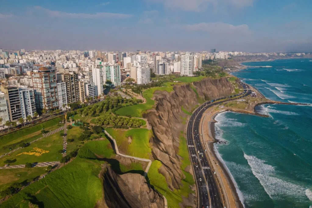 Lima coastline