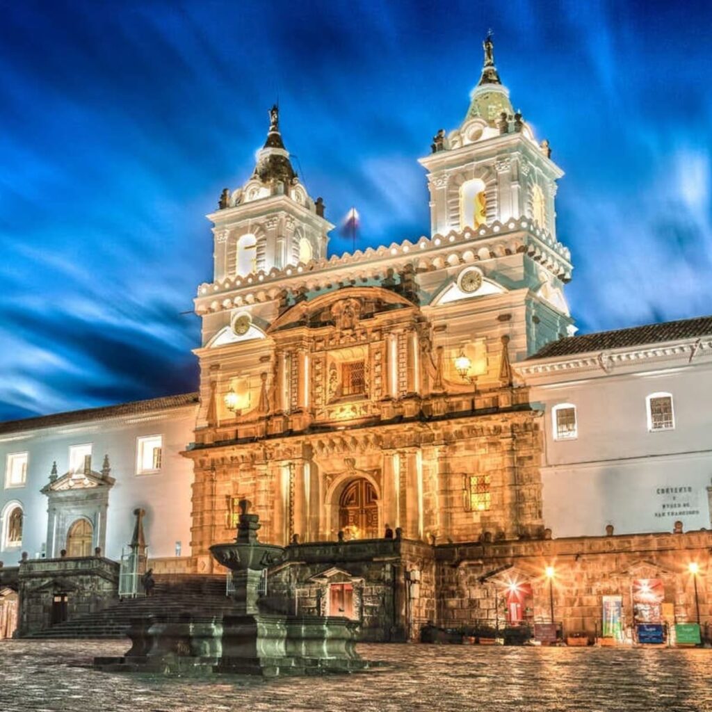 View Of A Colonial Cathedral In Quito, Ecuador
