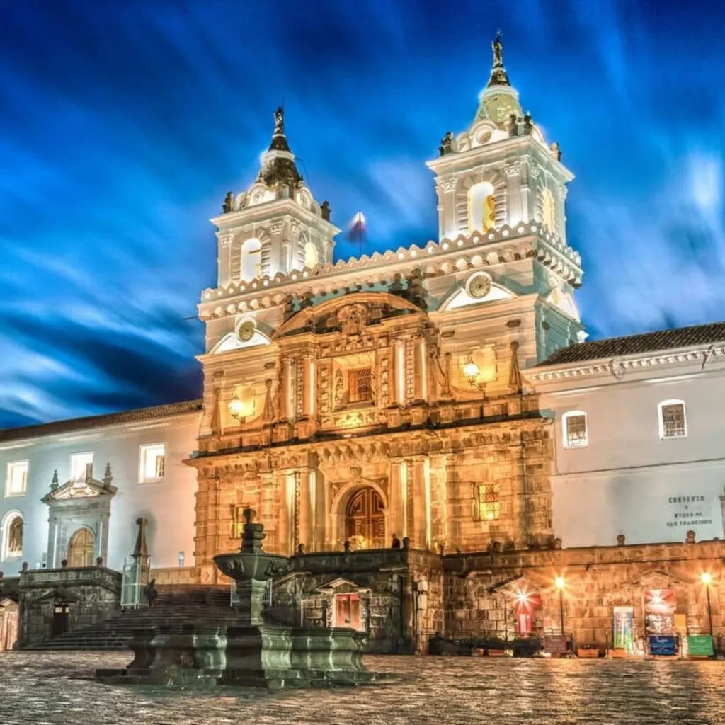 View Of A Colonial Cathedral In Quito, Ecuador