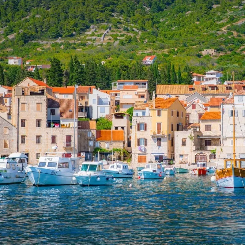 Village Of Komiza, Vis Island, Croatia