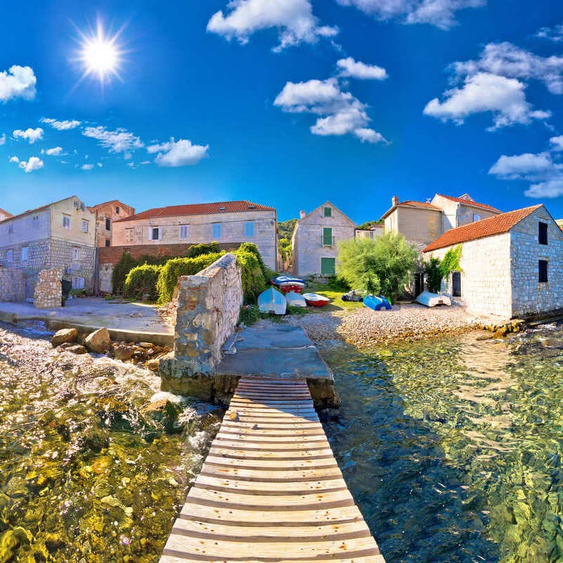 Vis Town In Croatia