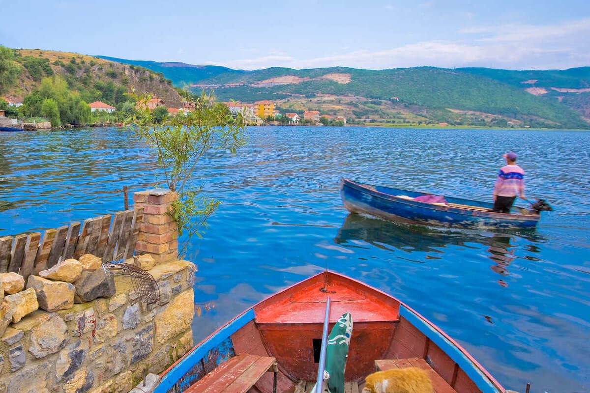 A Boat In Lin, Lake Ohrid, Albania