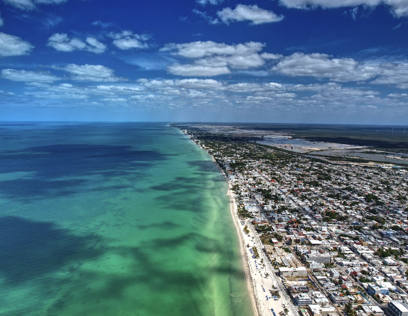 Ciudad Progreso beach in Yucatan Mexico