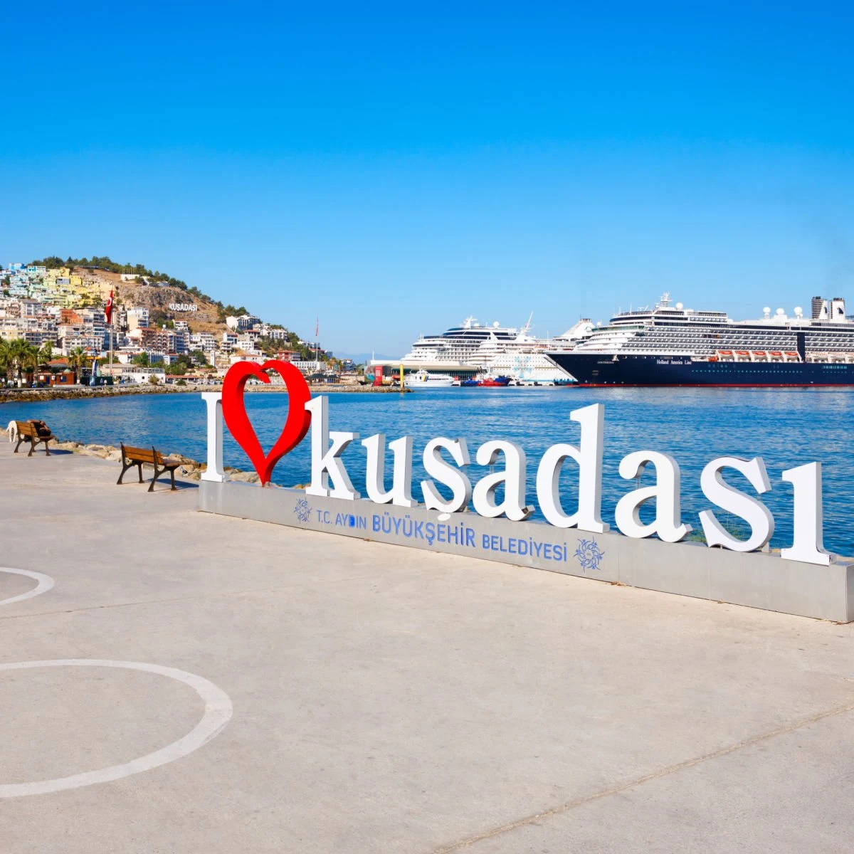 Cruise port in Kusadasi, Turkiye