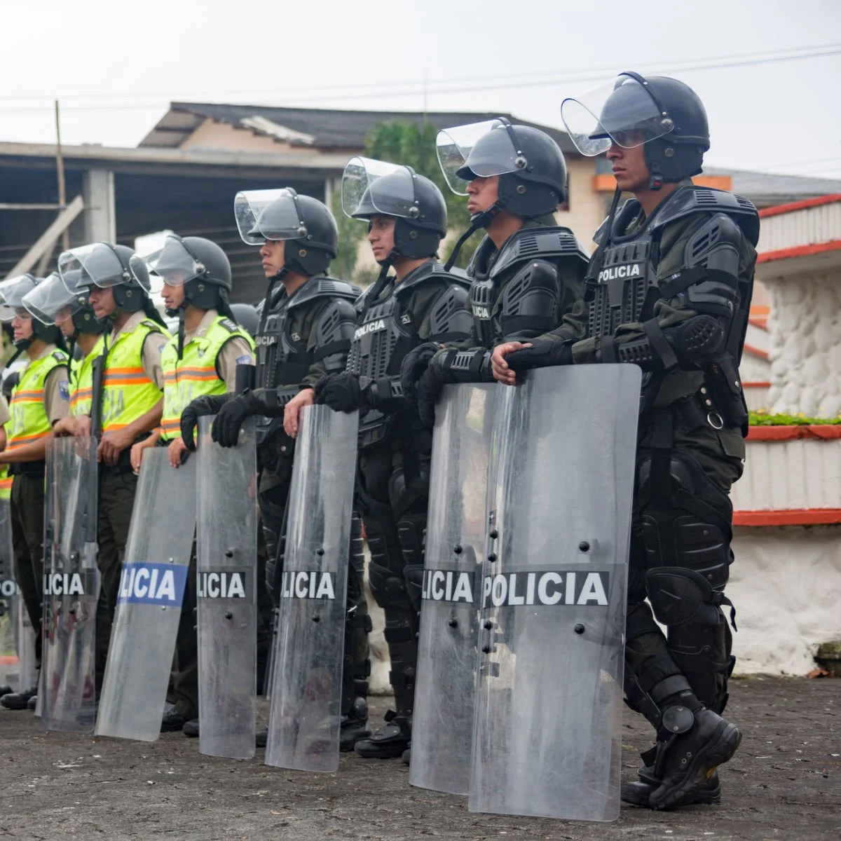 US Embassy Issues Travel Security Alert For Popular Latin American Country Ecuador police force with armor