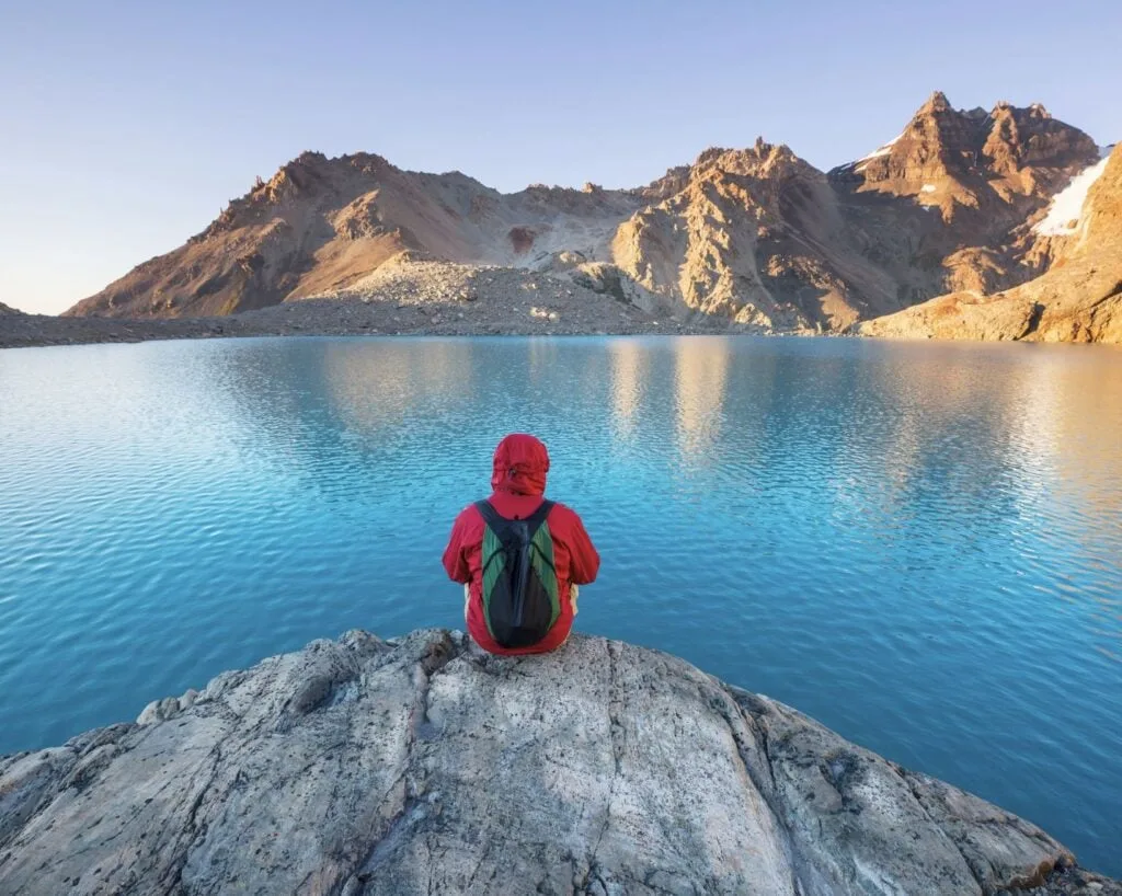 Hike in the Patagonian mountains, Argentina