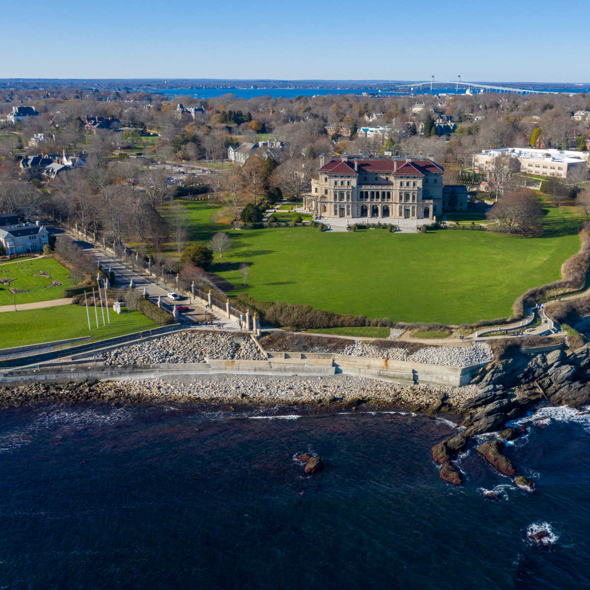 Mansions along Newport, RI Cliff Walk