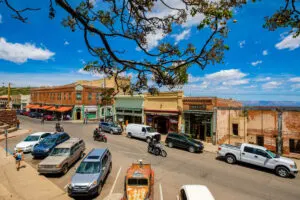 Jerome, AZ townscape on nice day