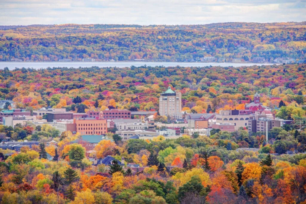 Traverse City in autumn