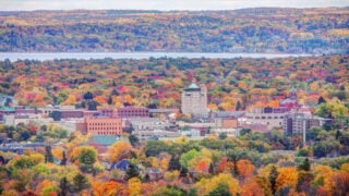 Traverse City in autumn
