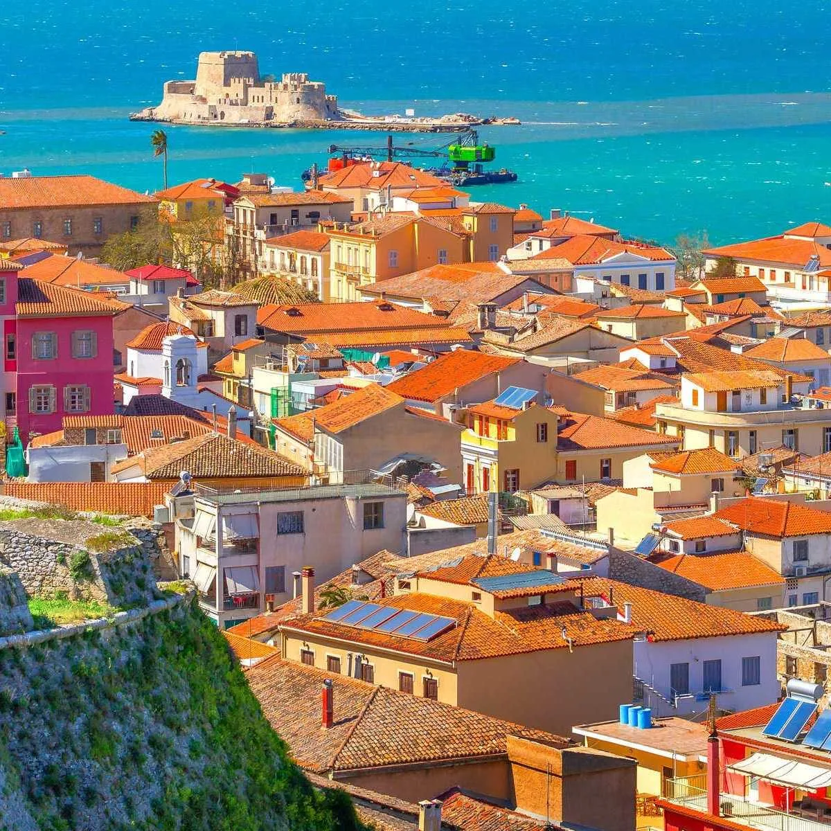 Panoramic View Of Nafplio, Greece
